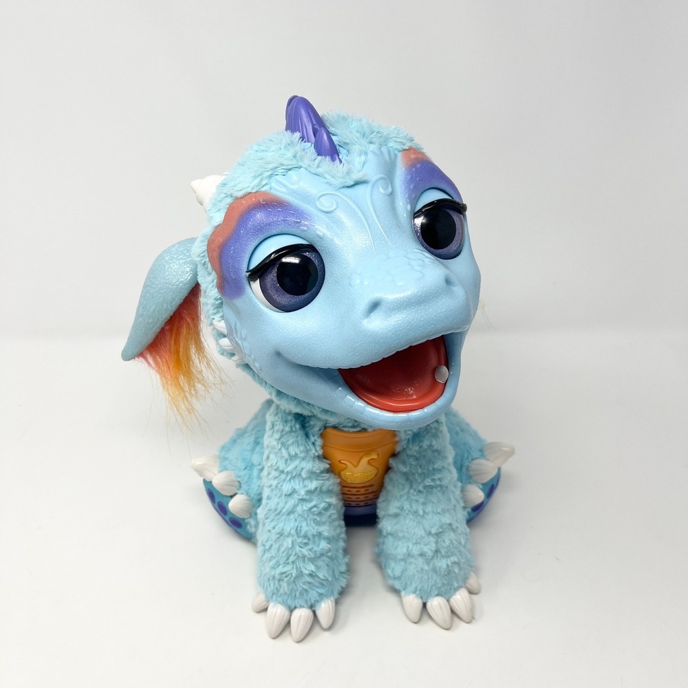 Hasbro FurReal Friends Torch My Blazin Dragon Interactive Plush Blue Tested - Picture 2 of 16